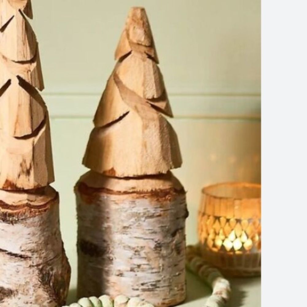Anthropologie terrain carved birch tree, New!